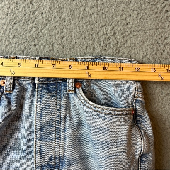 MNG Mango Havana Jeans Women's Size 1 Raw Hem Button closure Cropped - Picture 10 of 12